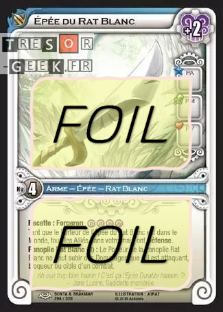 Épée du Rat Blanc FOIL [Bonta & Brâkmar 294/320 WAKFU]