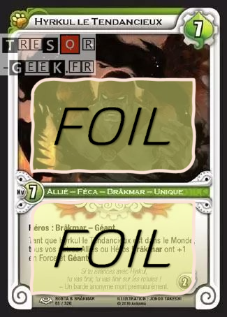 Hyrkul le Tendancieux FOIL [Bonta & Brâkmar 61/320 WAKFU]