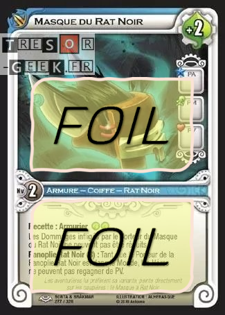 Masque du Rat Noir FOIL [Bonta & Brâkmar 277/320 WAKFU]
