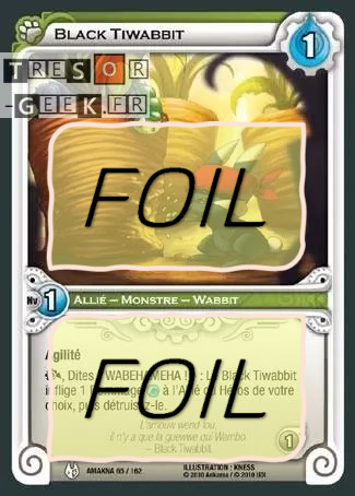 Black Tiwabbit FOIL [Dofus Collection 43/100 WAKFU]
