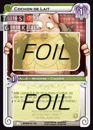 Cochon de Lait FOIL [Dofus Collection 47/100 WAKFU]