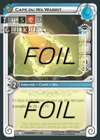 Cape du Wa Wabbit FOIL [Incarnam 271/320 WAKFU]