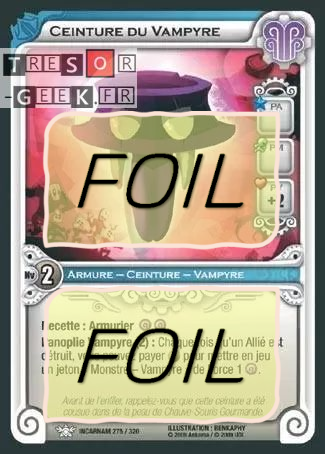Ceinture du Vampyre FOIL [Incarnam 275/320 WAKFU]