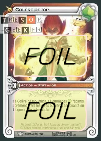 Colère de Iop FOIL [Incarnam 204/320 WAKFU]