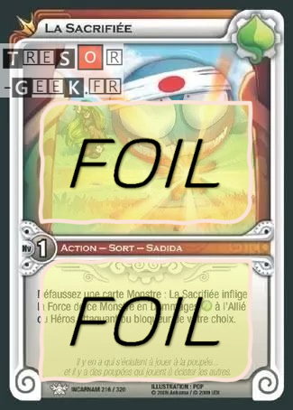 La Sacrifiée FOIL [Incarnam 216/320 WAKFU]
