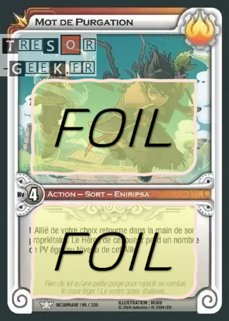 Mot de Purgation FOIL [Incarnam 195/320 WAKFU]