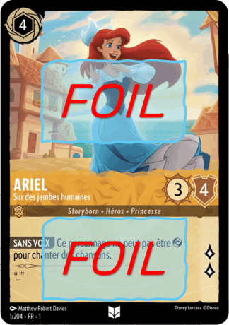 Ariel - Sur des jambes humaines FOIL [1/204 FR 1]