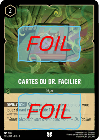Cartes du Dr. Facilier FOIL [101/204 FR 1]
