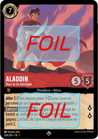 Aladdin - Hors-la-loi héroïque FOIL [104/204 FR 1]