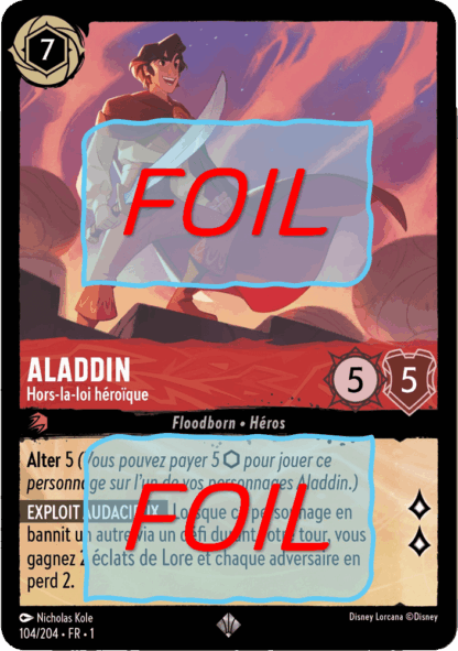 Aladdin - Hors-la-loi héroïque FOIL [104/204 FR 1]