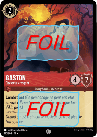 Gaston - Chasseur arrogant FOIL [110/204 FR 1]