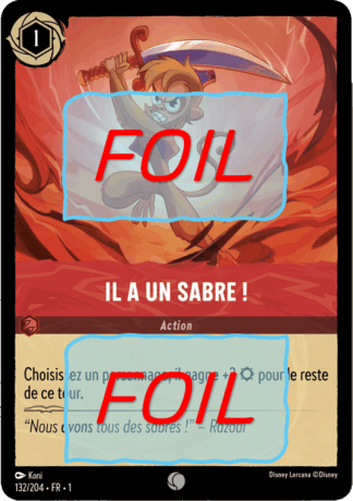 Il a un sabre FOIL [132/204 FR 1]