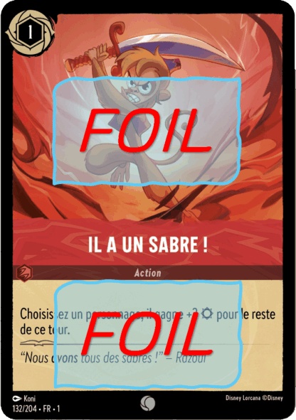 Il a un sabre FOIL [132/204 FR 1]