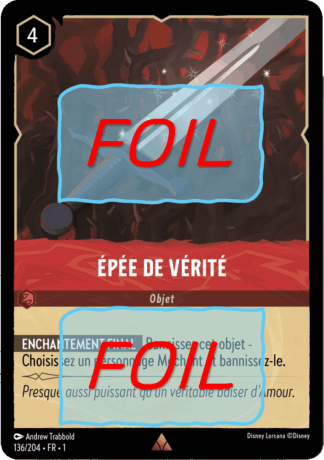Épée de vérité FOIL [136/204 FR 1]