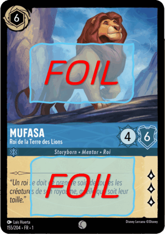 Mufasa - Roi de la Terre des Lions FOIL [155/204 FR 1]
