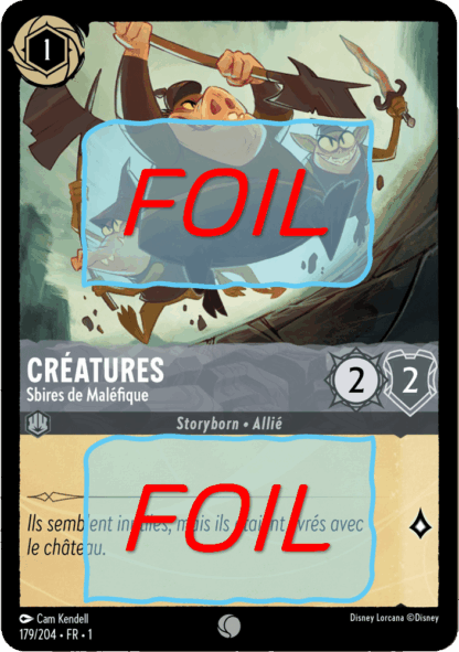 Créatures - Sbires de Maléfique FOIL [179/204 FR 1]