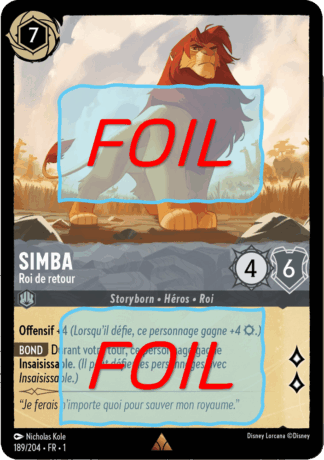 Simba - Roi de retour FOIL [189/204 FR 1]