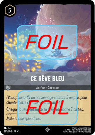 Ce rêve bleu FOIL [195/204 FR 1]