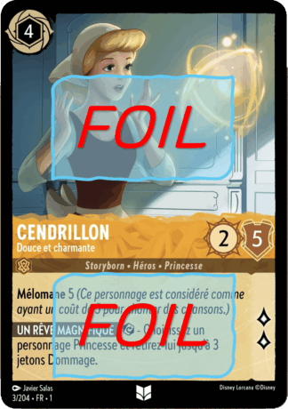 Cendrillon - Douce et charmante FOIL [3/204 FR 1]