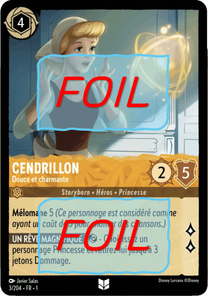 Cendrillon - Douce et charmante FOIL [3/204 FR 1]