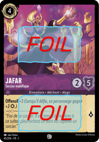 Jafar - Sorcier maléfique FOIL [45/204 FR 1]