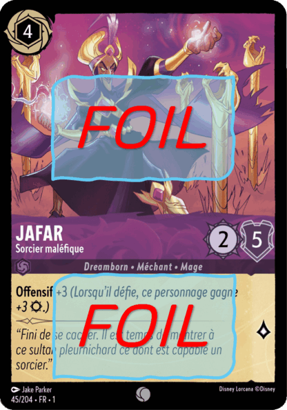 Jafar - Sorcier maléfique FOIL [45/204 FR 1]