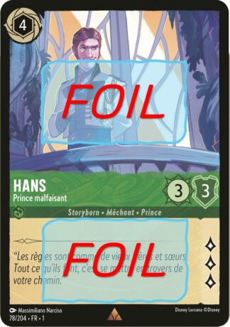 Hans - Prince malfaisant FOIL [78/204 FR 1]