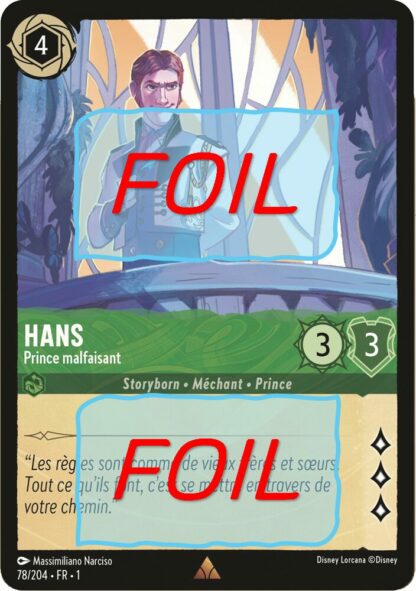 Hans - Prince malfaisant FOIL [78/204 FR 1]
