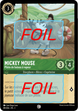 Mickey Mouse - Pilote de bateau à vapeur FOIL [89/204 FR 1]