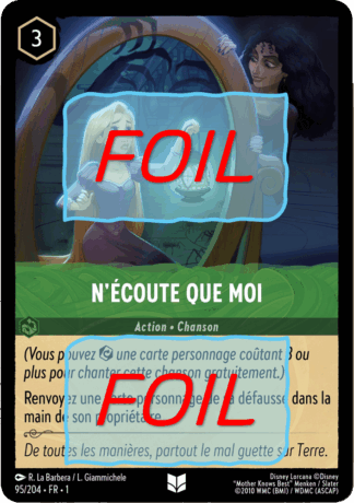 N'écoute que moi FOIL [95/204 FR 1]