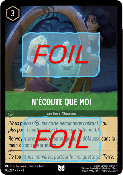 N'écoute que moi FOIL [95/204 FR 1]