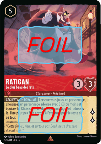 Ratigan - Le plus beau des rats FOIL [121/204 FR 2]