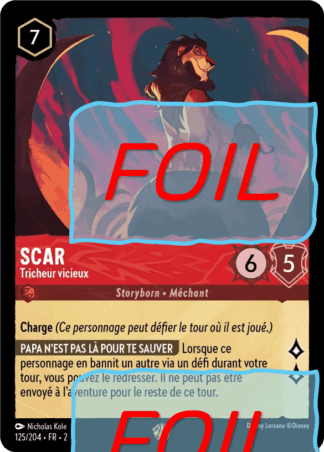 Scar - Tricheur vicieux FOIL [125/204 FR 2]