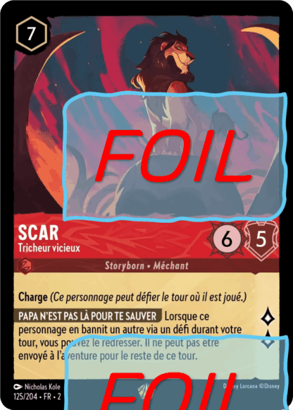 Scar - Tricheur vicieux FOIL [125/204 FR 2]