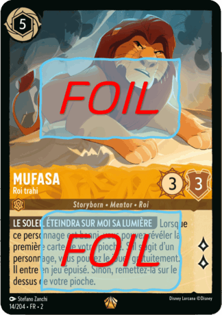 Mufasa - Roi trahi FOIL [14/204 FR 2]