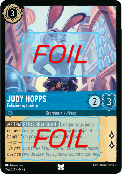Judy Hopps - Policière optimiste FOIL [152/204 FR 2]