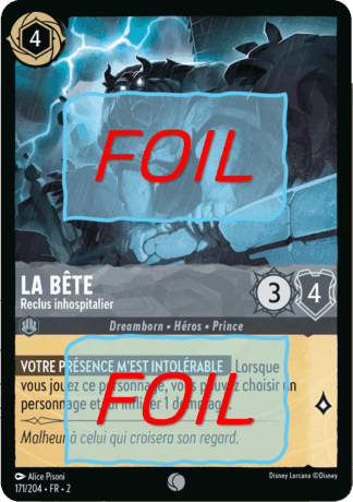 La Bête - Reclus inhospitalier FOIL [171/204 FR 2]