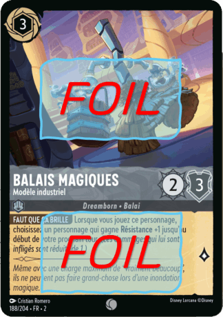 Balais Magiques - Modèle industriel FOIL [188/204 FR 2]