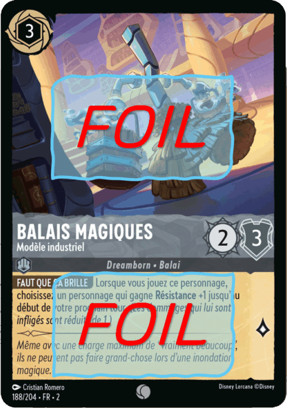 Balais Magiques - Modèle industriel FOIL [188/204 FR 2]