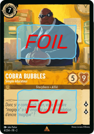 Cobra Bubbles - Simple éducateur FOIL [4/204 FR 2]
