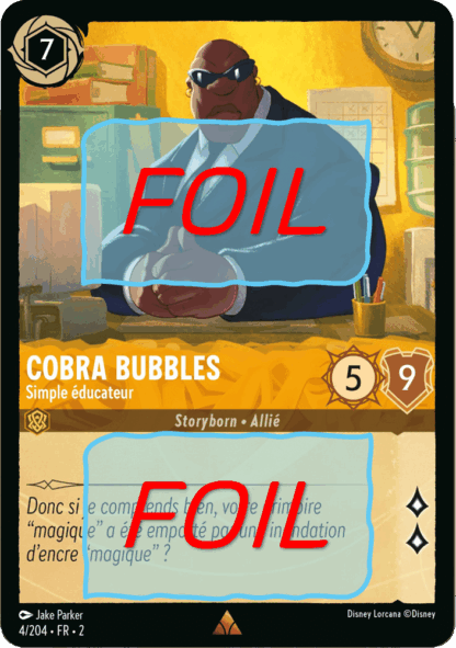 Cobra Bubbles - Simple éducateur FOIL [4/204 FR 2]
