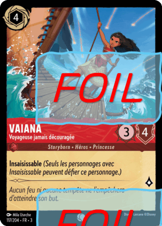 Vaiana - Voyageuse jamais découragée FOIL [117/204 FR 3]