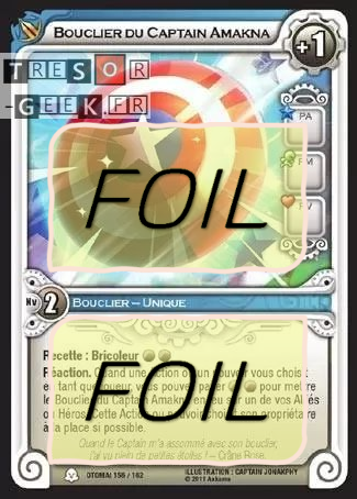 Bouclier du Captain Amakna FOIL [Otomaï 156/162 WAKFU]