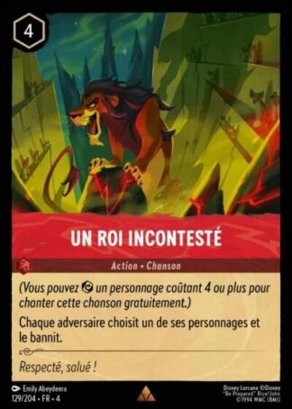 Un roi incontesté [129/204 FR 4]