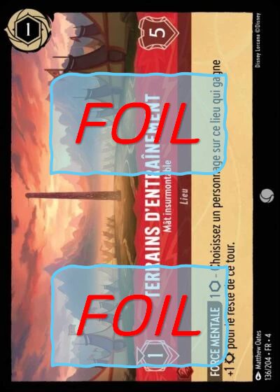 Terrains d'entraînement - Mât insurmontable FOIL [136/204 FR 4]