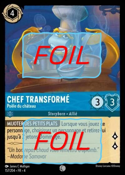 Chef Transformé - Poêle du château FOIL [157/204 FR 4]