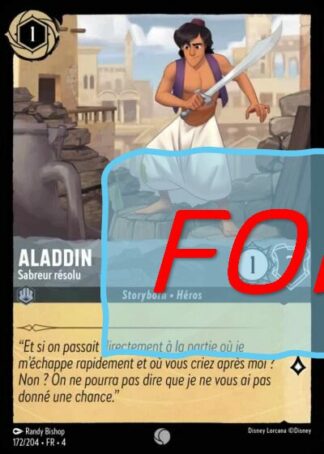 Aladdin - Sabreur résolu FOIL [172/204 FR 4]