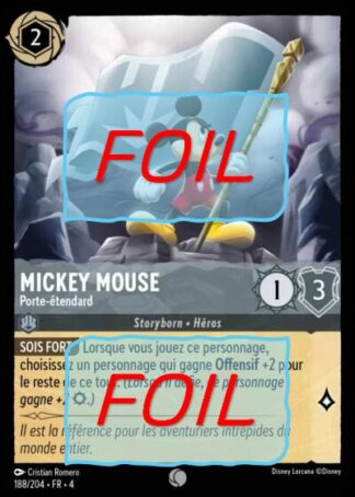 Mickey Mouse - Porte-étendard FOIL [188/204 FR 4]