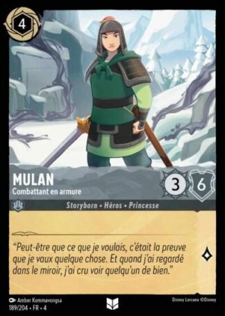 Mulan - Combattant en armure [189/204 FR 4]