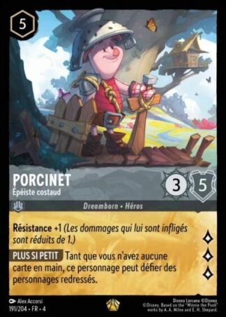 Porcinet - Épéiste costaud [191/204 FR 4]